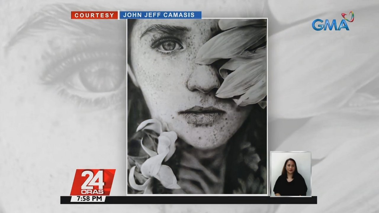 Mga obrang likha ng isang artist, mistulang high-resolution na litrato ang ganda | 24 Oras