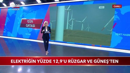 Türkiye'de Üretilen Elektriğin Yüzde 12,9'u Rüzgar ve Güneşten Elde Edildi