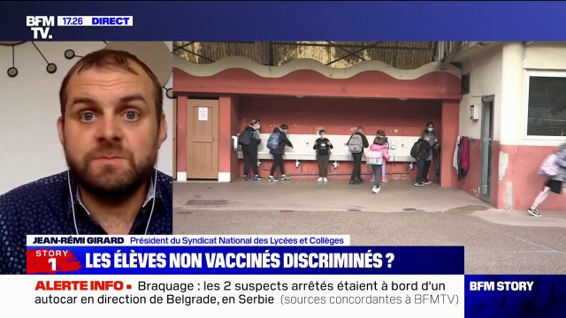 Jean-Rémi Girard, président du SNALC: On ne sait pas qui va disposer de la connaissance du statut vaccinal des élèves