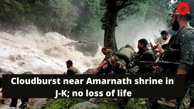 Cloudburst near Amarnath shrine in J-K; no loss of life