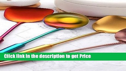 Review  Stainless Steel Cooking Spoon Shovel Set Household Restaurant Hot Pot Spoon Soup Spoon