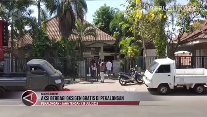 Aksi Berbagi Oksigen Gratis Bagi Masyarakat di Pekalongan