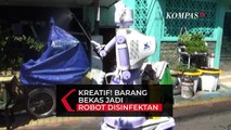 Keren! Robot Delta Dari Bahan Bekas Bertugas Menyemprot Disinfektan