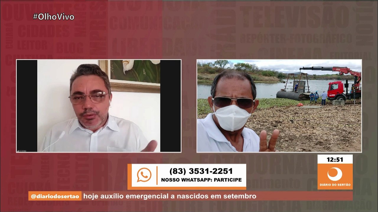 Comportas são instaladas no Açude São Gonçalo para empresa iniciar conserto que gerou vazamento