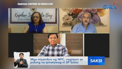 Sen. Lacson at SP Sotto, nakipagpulong kay VP Robredo | Saksi