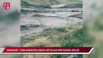 Hakkari- Van karayolunda heyelan meydana geldi, yol kapandı