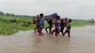 Flood: Pregnant lady rescued on a cot in Madhya Pradesh