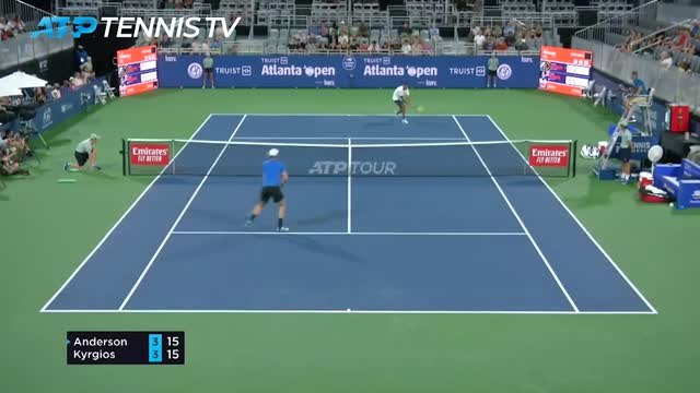 Kyrgios eases past Anderson on competitive return