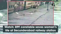 Watch: RPF constable saves woman’s life at Secunderabad railway station