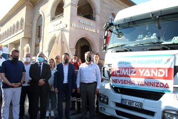 Nevşehir'den Manavgat'a bir tır yardım gönderildi