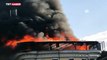 Ankara Maltepe'de bir otelin çatı katında yangın