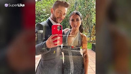 Johanna Fadul posa junto a Juanse Quintero con poca ropa