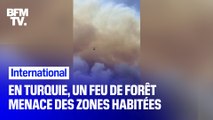 En Turquie, un feu de forêt menace des habitations