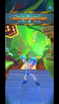 Frosty Lab Assistant Battle Run Gameplay On Turtle Woods - Crash Bandicoot: On The Run! (S4 Boss)