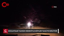 Kozan’daki yangın nedeniyle köyler tahliye ediliyor