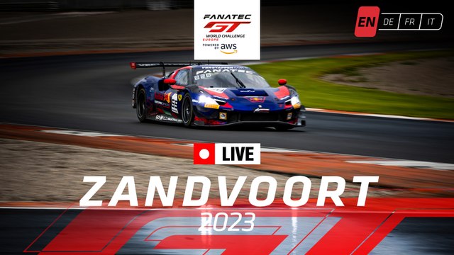 LIVE | Zandvoort | Fanatec GT World Challenge Powered by AWS (English)