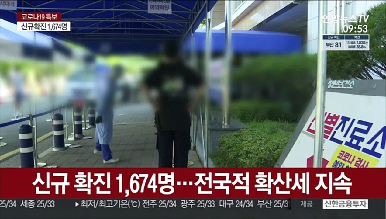 신규 확진 1,674명…전국적 확산세 지속