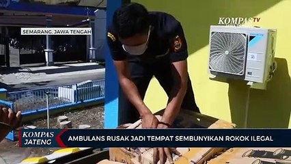 Ambulans Rusak Jadi Tempat Sembunyikan Rokok Ilegal