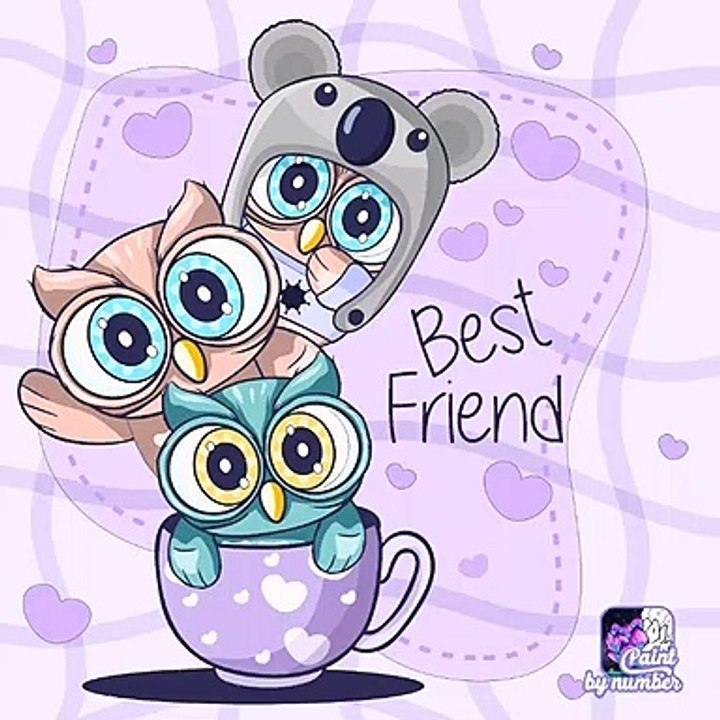 Mewarnai Tiga Owl Lucu