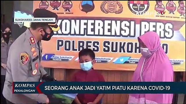 Jadi Yatim Piatu Karena Covid-19, Ghifari Jadi Anak Asuh Polres Sukoharjo