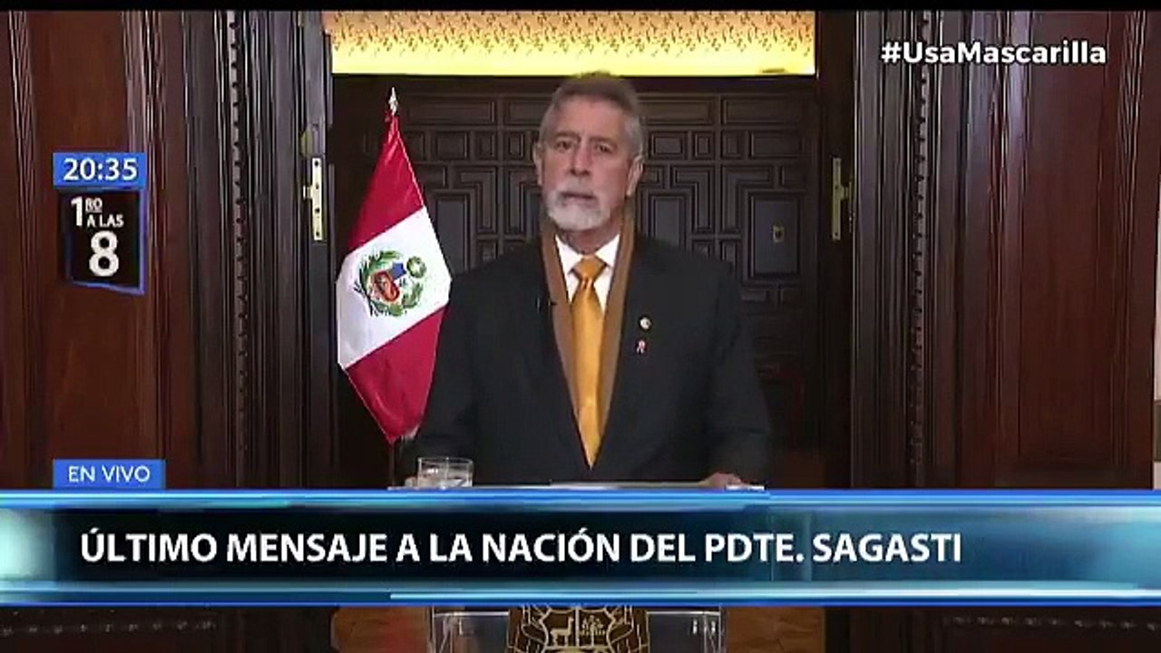 "THE ART OF GOOD JUDGMENT": President Sagasti shares dedication in his last message to the Nation-"EL ARTE DEL BUEN JUICIO": Presidente Sagasti comparte dedicatoria  en su último mensaje a la Nación