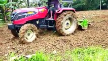 Solis Yanmar 5015 4WD Tractor  Rotavator Stunt | Agricultur Farming Machine | Japan Technology | Zubair Menothil