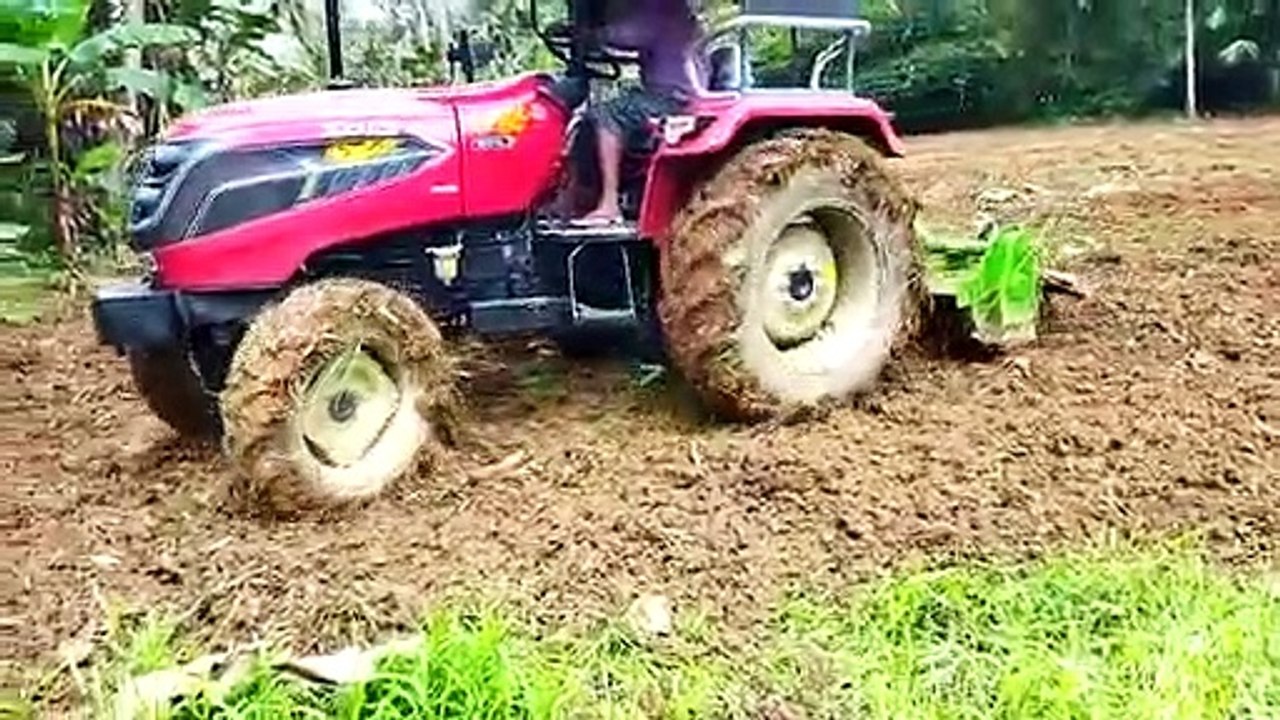 Solis Yanmar 5015 4WD Tractor  Rotavator Stunt | Agricultur Farming Machine | Japan Technology | Zubair Menothil