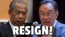 Anwar wants Muhyiddin to resign, says PN disrespected the Agong