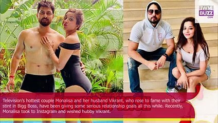 Today Tomorrow and Forever I Love You Monalisas ROMANTIC birthday wish for hubby Vikrant Singh