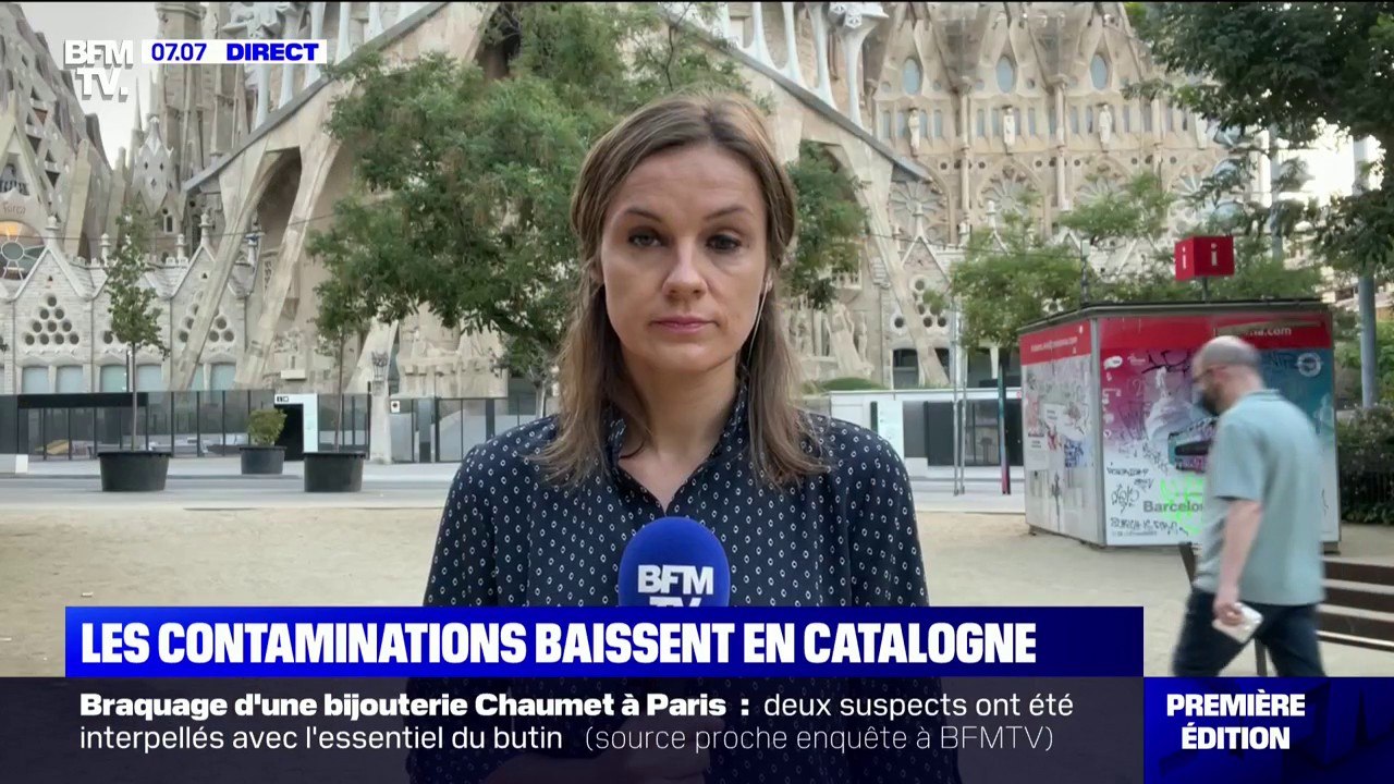 Covid-19: après trois semaines de restrictions, les contaminations baissent en Catalogne