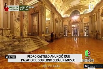 Presidente Castillo anuncia cederá Palacio de Gobierno al nuevo Ministerio de las Culturas