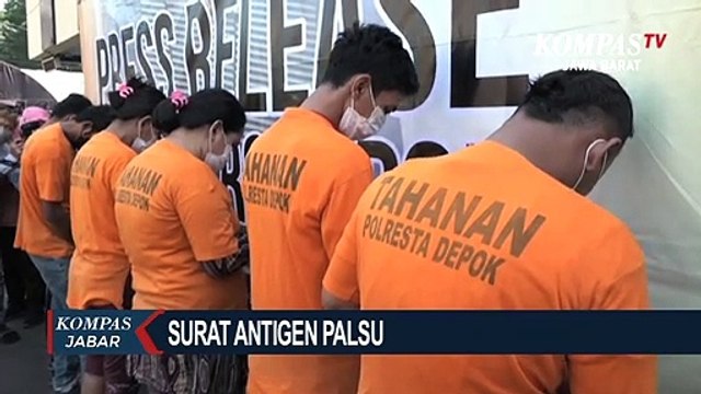 Sindikat Pembuat Surat Antigen Palsu di Depok, Ditangkap!