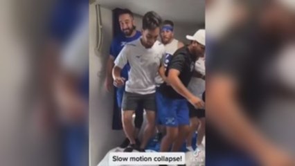 Saltar sobre las camas reciclables, el deporte de moda en la Villa Olímpica