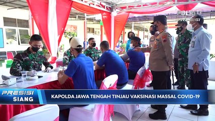 Kapolda Jawa Tengah Cek Vaksin Massal di Lapas Kedungpane dan Auditorium Undip