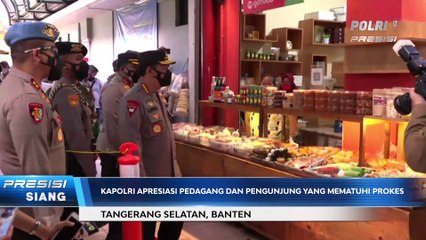 Kapolri Meninjau Aktivitas Pasar Modern BSD