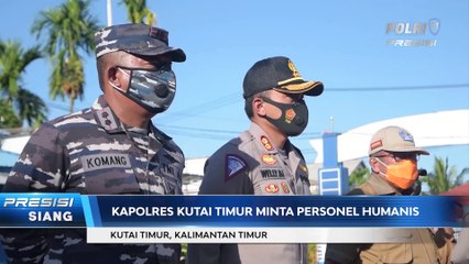 Polres Kutai Timur Lakukan Apel Gabungan PPKM Level 4