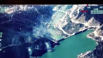 İHA'ların gözünden Manavgat'ta yangın felaketi