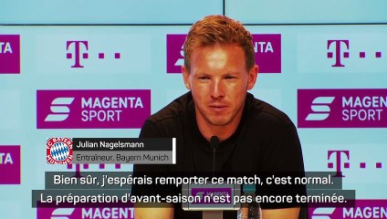 Bayern - Nagelsmann : "J'espérais remporter ce match"