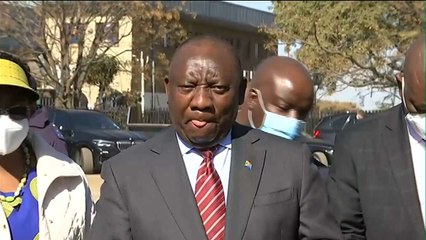 Ramaphosa inspects vacine rollout