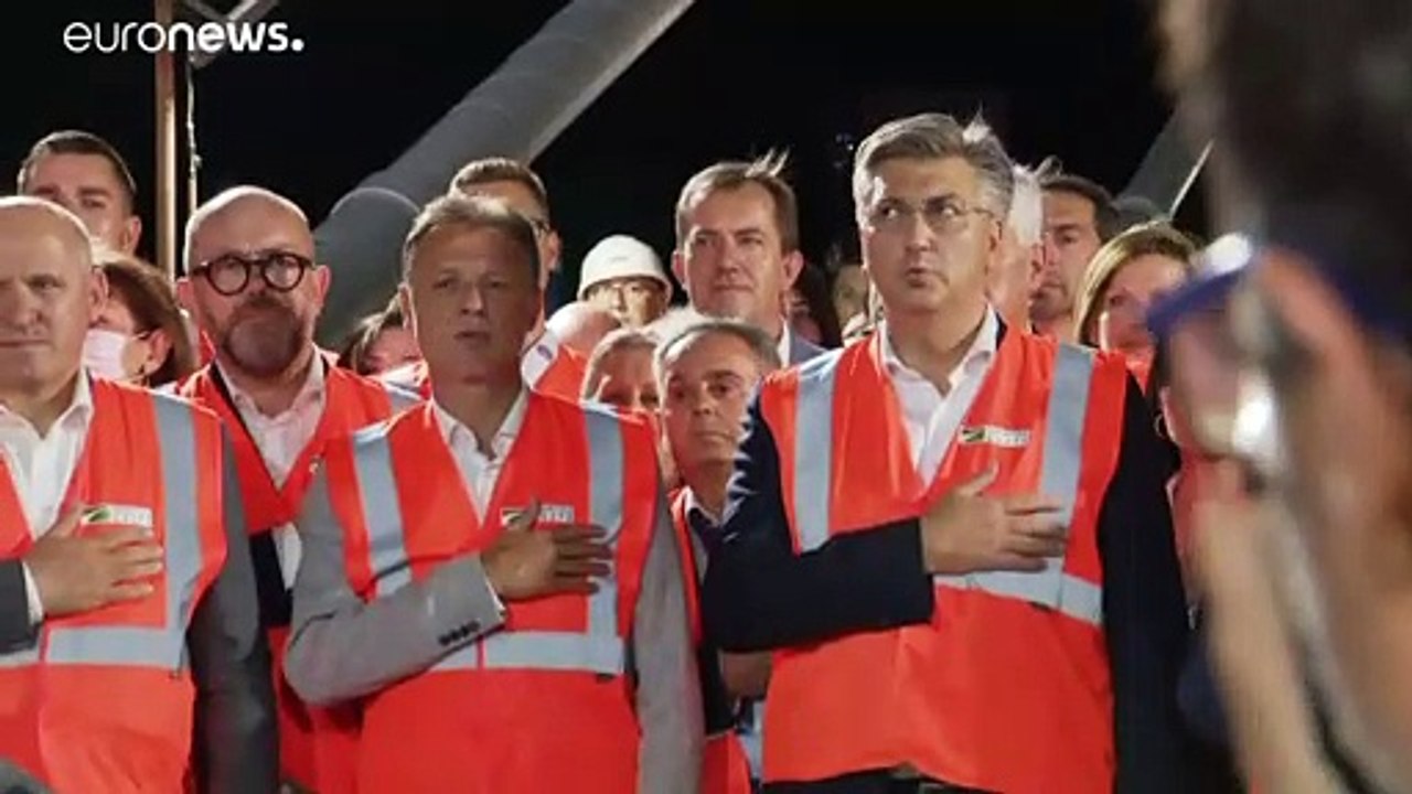 Feierliche Einweihung: Kroatien ist durch Peljesac-Brücke vereint