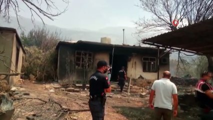 Dumandan etkilenerek hayatını kaybeden yaşlı çiftin evi görüntülendi