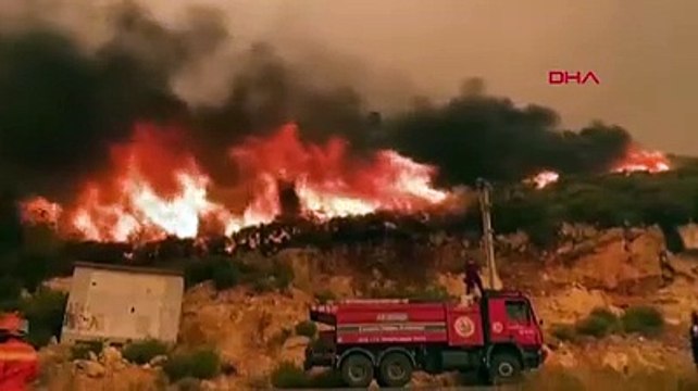 Kabus bitmiyor! Mersin'in 2 ilçesinde orman yangını