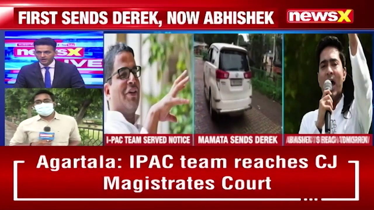 I-PAC Team Served Notice Abhishek Banerjee To Protest In Tripura NewsX(1)