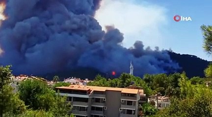 Descargar video: Bir orman yangını daha! Bu sefer de Marmaris yanıyor