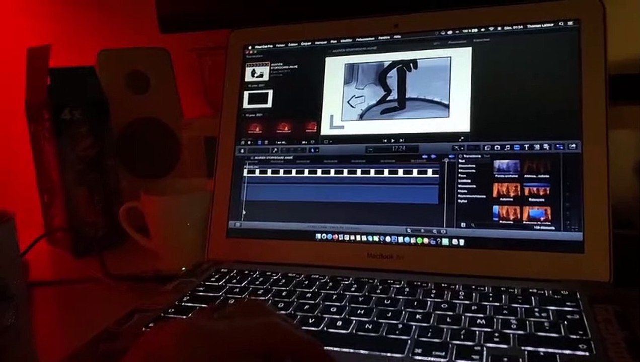 Akarien, un court-métrage d'animation de Thomas Latour : Story-board mis en mouvement