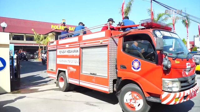 Polres Batang Gelar Apel Bersama Dalam Rangka Giat Penyemprotan Disinfektan