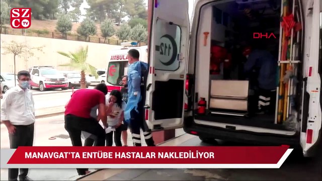 Manavgat Devlet Hastanesi'nde entübe hastalar tahliye ediliyor