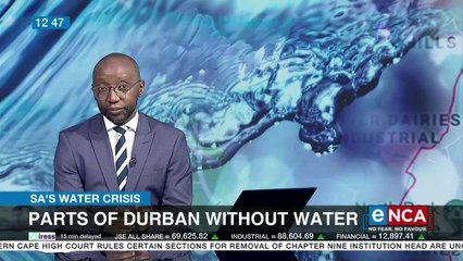 Parts of Durban without water