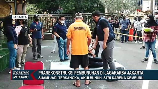 Polri Gelar Rekonstruksi Kasus Pembunuhan Seorang Istri di Jagakarsa