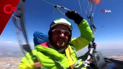 Yamaç paraşütçüleri daha önce denenmemiş uçuş gerçekleştirdiler